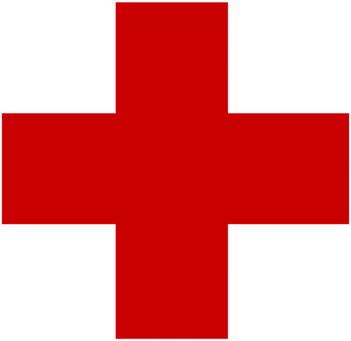 Het rode kruis logo