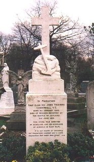 Gedenksteen van John Cornwell op Manor Park Cemetery